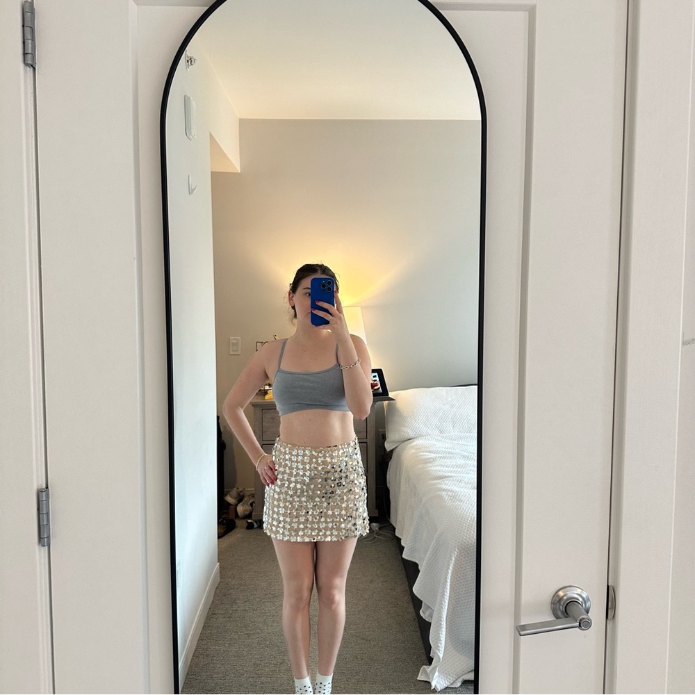 NWT Zara Sequin Mini Skirt - Picture 4 of 4